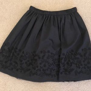 Lands end kids black skirt